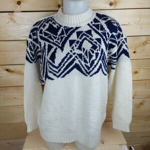 Knit Mock Neck Sweater JUMP By Eve Roth Size Medium